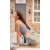 imageODODOS 20L Crossbody Tote Bag Large Capacity Lightweight Hobo Shoulder Sling Bags for Gym Shopping Beach TravelStone Gray