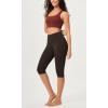imageODODOS Buttery Soft Lounge Yoga Capris for Women 14quot  19quot  21quot High Waist Capri LeggingsDark Brown