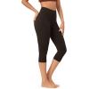 imageODODOS Buttery Soft Lounge Yoga Capris for Women 14quot  19quot  21quot High Waist Capri LeggingsDark Brown