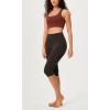 imageODODOS Buttery Soft Lounge Yoga Capris for Women 14quot  19quot  21quot High Waist Capri LeggingsDark Brown