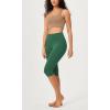 imageODODOS Buttery Soft Lounge Yoga Capris for Women 14quot  19quot  21quot High Waist Capri LeggingsDark Green