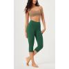 imageODODOS Buttery Soft Lounge Yoga Capris for Women 14quot  19quot  21quot High Waist Capri LeggingsDark Green