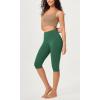 imageODODOS Buttery Soft Lounge Yoga Capris for Women 14quot  19quot  21quot High Waist Capri LeggingsDark Green