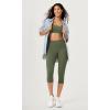 imageODODOS Buttery Soft Lounge Yoga Capris for Women 14quot  19quot  21quot High Waist Capri LeggingsDark Olive