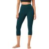 imageODODOS Buttery Soft Lounge Yoga Capris for Women 14quot  19quot  21quot High Waist Capri LeggingsForest Teal