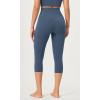 imageODODOS Buttery Soft Lounge Yoga Capris for Women 14quot  19quot  21quot High Waist Capri LeggingsInk Blue