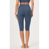 imageODODOS Buttery Soft Lounge Yoga Capris for Women 14quot  19quot  21quot High Waist Capri LeggingsInk Blue