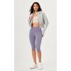 imageODODOS Buttery Soft Lounge Yoga Capris for Women 14quot  19quot  21quot High Waist Capri LeggingsLilac Smoke
