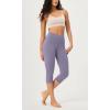 imageODODOS Buttery Soft Lounge Yoga Capris for Women 14quot  19quot  21quot High Waist Capri LeggingsLilac Smoke