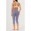 imageODODOS Buttery Soft Lounge Yoga Capris for Women 14quot  19quot  21quot High Waist Capri LeggingsLilac Smoke