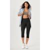 imageODODOS Buttery Soft Lounge Yoga Capris for Women 14quot  19quot  21quot High Waist Capri LeggingsOnyx Black Grey