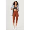 imageODODOS Buttery Soft Lounge Yoga Capris for Women 14quot  19quot  21quot High Waist Capri LeggingsOrange Rust
