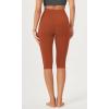 imageODODOS Buttery Soft Lounge Yoga Capris for Women 14quot  19quot  21quot High Waist Capri LeggingsOrange Rust