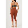 imageODODOS Buttery Soft Lounge Yoga Capris for Women 14quot  19quot  21quot High Waist Capri LeggingsOrange Rust