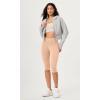 imageODODOS Buttery Soft Lounge Yoga Capris for Women 14quot  19quot  21quot High Waist Capri LeggingsPeach