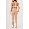 imageODODOS Buttery Soft Lounge Yoga Capris for Women 14quot  19quot  21quot High Waist Capri LeggingsPeach