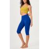 imageODODOS Buttery Soft Lounge Yoga Capris for Women 14quot  19quot  21quot High Waist Capri LeggingsRoyal Blue
