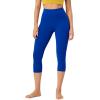 imageODODOS Buttery Soft Lounge Yoga Capris for Women 14quot  19quot  21quot High Waist Capri LeggingsRoyal Blue