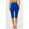 imageODODOS Buttery Soft Lounge Yoga Capris for Women 14quot  19quot  21quot High Waist Capri LeggingsRoyal Blue