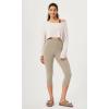 imageODODOS Buttery Soft Lounge Yoga Capris for Women 14quot  19quot  21quot High Waist Capri LeggingsShaker Beige
