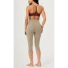 imageODODOS Buttery Soft Lounge Yoga Capris for Women 14quot  19quot  21quot High Waist Capri LeggingsShaker Beige