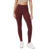 imageODODOS Buttery Soft Lounge Yoga Leggings for Women 23quot  25quot 28quot High Waist Yoga PantsBurgundy