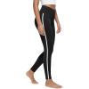 imageODODOS Buttery Soft Lounge Yoga Leggings for Women 23quot  25quot 28quot High Waist Yoga PantsPiping Black