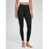 imageODODOS Buttery Soft Lounge Yoga Leggings for Women 23quot  25quot 28quot High Waist Yoga PantsPiping Black