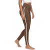imageODODOS Buttery Soft Lounge Yoga Leggings for Women 23quot  25quot 28quot High Waist Yoga PantsPiping Brunette