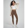 imageODODOS Buttery Soft Lounge Yoga Leggings for Women 23quot  25quot 28quot High Waist Yoga PantsPiping Brunette