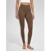 imageODODOS Buttery Soft Lounge Yoga Leggings for Women 23quot  25quot 28quot High Waist Yoga PantsPiping Brunette