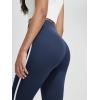 imageODODOS Buttery Soft Lounge Yoga Leggings for Women 23quot  25quot 28quot High Waist Yoga PantsPiping Navy