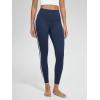 imageODODOS Buttery Soft Lounge Yoga Leggings for Women 23quot  25quot 28quot High Waist Yoga PantsPiping Navy