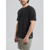 imageODODOS Mens Performance TShirt  Stratum Tech Tee Ultra Soft Moisture Wicking UPF 50 Fitness Shirts  The Ascent SeriesBlack Heather
