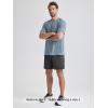imageODODOS Mens Performance TShirt  Stratum Tech Tee Ultra Soft Moisture Wicking UPF 50 Fitness Shirts  The Ascent SeriesDusty Blue Heather