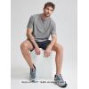imageODODOS Mens Performance TShirt  Stratum Tech Tee Ultra Soft Moisture Wicking UPF 50 Fitness Shirts  The Ascent SeriesGrey Heather