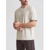 imageODODOS Mens Performance TShirt  Stratum Tech Tee Ultra Soft Moisture Wicking UPF 50 Fitness Shirts  The Ascent SeriesMilkweed Heather
