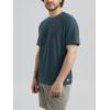 imageODODOS Mens Performance TShirt  Stratum Tech Tee Ultra Soft Moisture Wicking UPF 50 Fitness Shirts  The Ascent SeriesNavy Heather