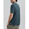 imageODODOS Mens Performance TShirt  Stratum Tech Tee Ultra Soft Moisture Wicking UPF 50 Fitness Shirts  The Ascent SeriesNavy Heather