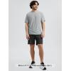imageODODOS Mens Performance TShirt  Stratum Tech Tee Ultra Soft Moisture Wicking UPF 50 Fitness Shirts  The Ascent SeriesPale Grey Heather