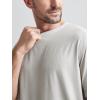 imageODODOS Mens Performance TShirt  Stratum Tech Tee Ultra Soft Moisture Wicking UPF 50 Fitness Shirts  The Ascent SeriesSalt Heather