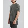 imageODODOS Mens Performance TShirt  Stratum Tech Tee Ultra Soft Moisture Wicking UPF 50 Fitness Shirts  The Ascent SeriesSmoke Heather