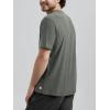 imageODODOS Mens Performance TShirt  Stratum Tech Tee Ultra Soft Moisture Wicking UPF 50 Fitness Shirts  The Ascent SeriesSmoke Heather