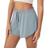 imageODODOS Modal Soft Lounge Shorts for Women Drawstring High Waist Casual Sleepwear Lightweight Cozy Pajama BottomBlue Fog Washed