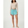 imageODODOS Modal Soft Lounge Shorts for Women Drawstring High Waist Casual Sleepwear Lightweight Cozy Pajama BottomBlue Radiance Washed