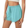 imageODODOS Modal Soft Lounge Shorts for Women Drawstring High Waist Casual Sleepwear Lightweight Cozy Pajama BottomBlue Radiance Washed