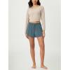 imageODODOS Modal Soft Lounge Shorts for Women Drawstring High Waist Casual Sleepwear Lightweight Cozy Pajama BottomBluesteel Washed