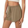 imageODODOS Modal Soft Lounge Shorts for Women Drawstring High Waist Casual Sleepwear Lightweight Cozy Pajama BottomLight Brown Washed