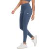 imageODODOS Womens Drawstring Tie Daily Leggings 25quot  28quot High Waist Workout Yoga PantsInk Blue