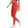 imageODODOS Womens Drawstring Tie Daily Leggings 25quot  28quot High Waist Workout Yoga PantsOrange Red